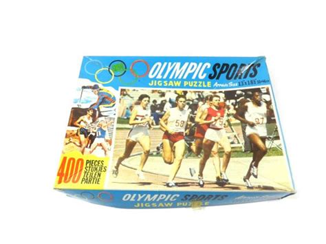 Vintage Olympic Games Jigsaw Puzzle - Etsy