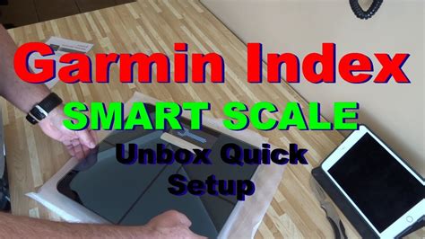 Garmin Index Smart Weight Scale Unbox Basic Setup Review - YouTube