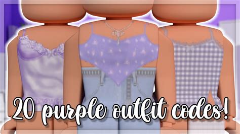 20 purple Roblox outfit codes! 🔮 - YouTube