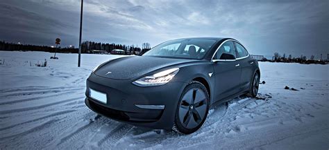 Matte black Tesla Model 3, stunning photos, wrap cost and info