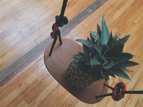 Pineapple on Brown Wooden Rack · Free Stock Photo