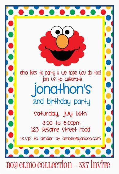 Elmo 2nd Birthday Invitations 15 Best Images About Elmo Invites On ...