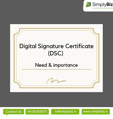 Digital Signature Certificate - Need and its’ Importance