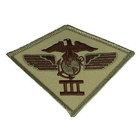 USMC THIRD 3RD III MARINE AIRCRAFT WING MAW PATCH DESERT TAN MIRAMAR CA ...