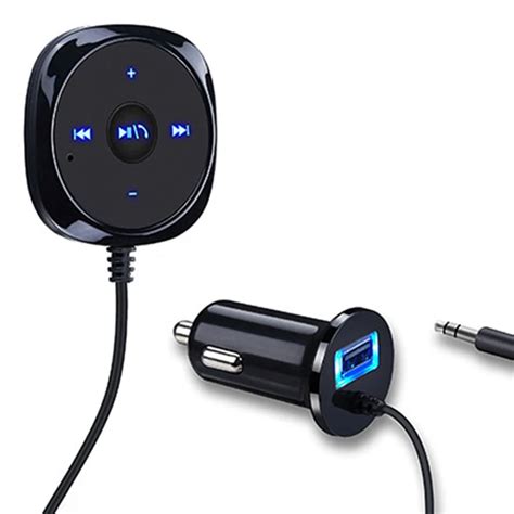 Bluetooth Aux Wireless Car Kit Music Receiver 3.5mm Adapter Handsfree ...