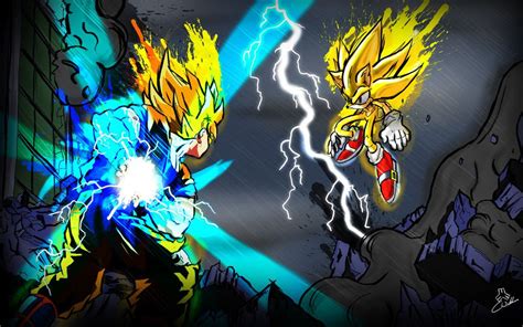 Goku Vs Sonic Wallpaper