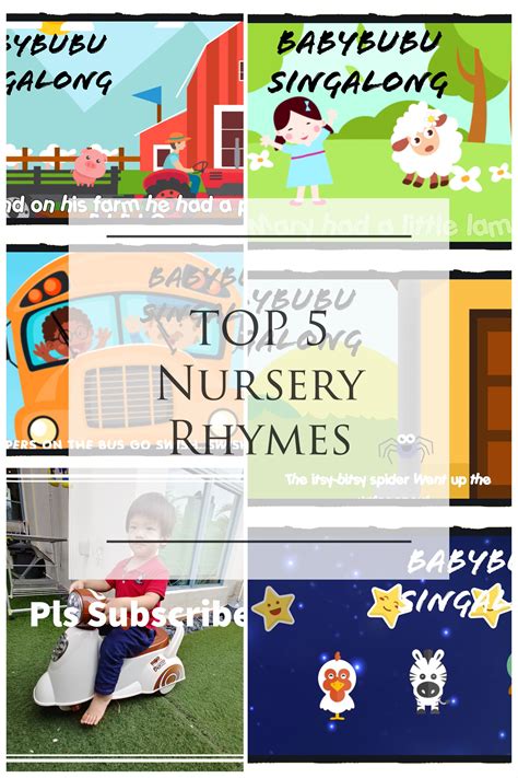 TOP 5 Sing Along Nursery Rhymes | Rhymes video, Youtube videos for kids, Youtube kids