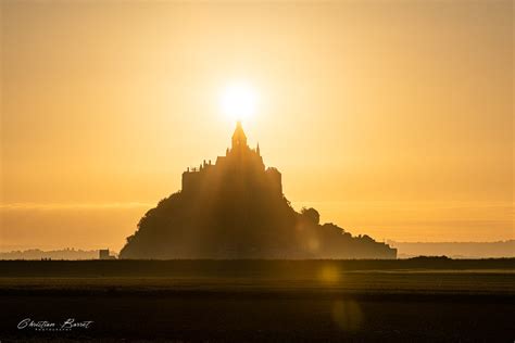 Mont Saint Michel at sunrise, France