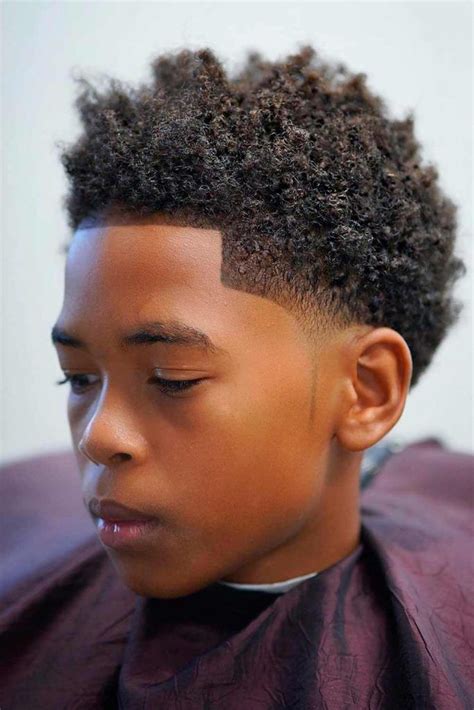 Taper Fade Boy Haircut Designs Lines