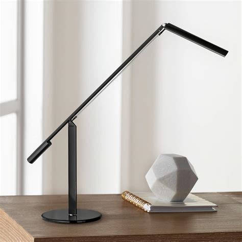 Gen 3 Equo Daylight LED Black Desk Lamp with Touch Dimmer - #R5796 | Lamps Plus