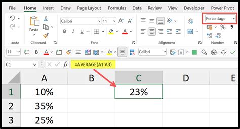 How to Calculate Average Percentage in Excel