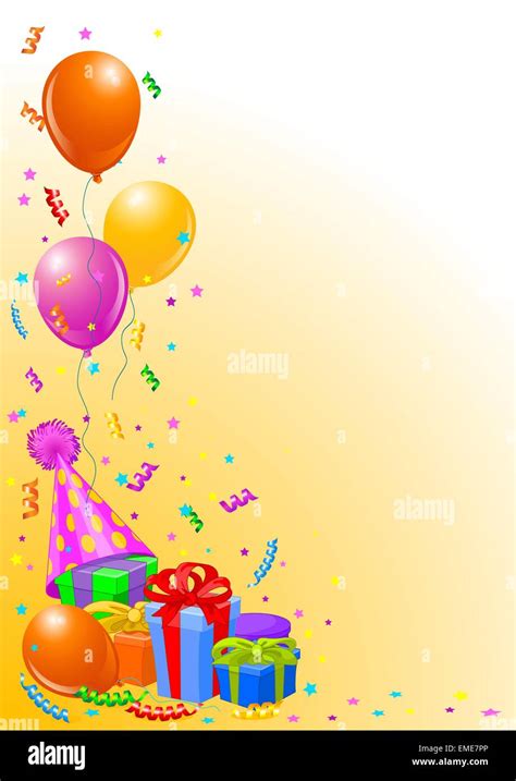 Birthday party background Stock Vector Image & Art - Alamy