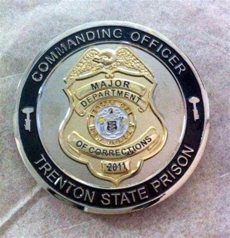 NJDOC challenge coin | Police challenge coins, Challenge coins, Star badge