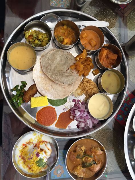 A Rajasthani Vegetarian Thali from Rajasthan Restaurant in Sharjah, UAE | Indian food recipes ...