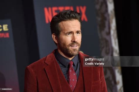 Ryan Renyolds at the world premiere of Netflix's 'Red Notice' at L.A ...