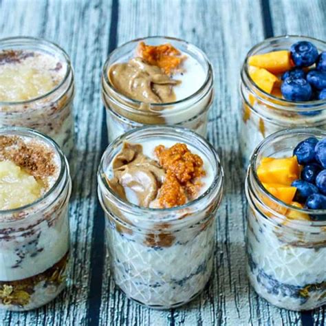 Overnight Oatmeal Jars, 3 ways - Family Food on the Table