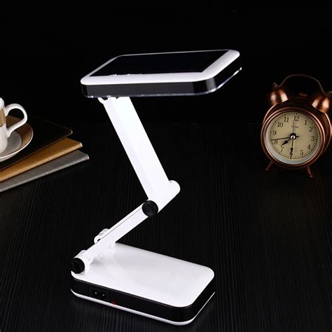 LED Desk Lamp Portable Solar Powered Foldable Lights Rechargeable Reading Lamps for Outdoor ...