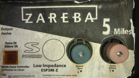 Zareba Fence Charger Repair