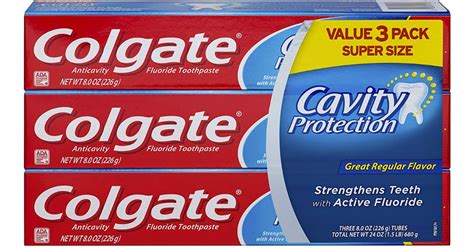 Amazon: Colgate Cavity Protection 3-Pack ONLY $2.57 (Just 86¢ Per Tube ...