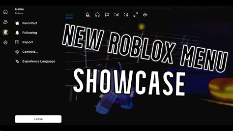 Roblox New Menu Showcase - YouTube