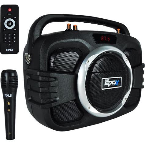 Pyle Pro Bluetooth BoomBox Microphone and Speaker System