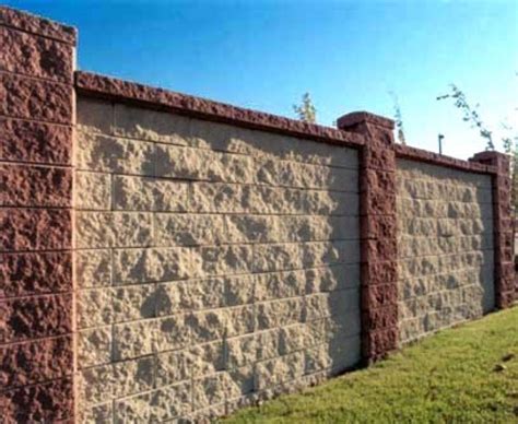 Cement Block Fence Designs | Fence design, Concrete blocks