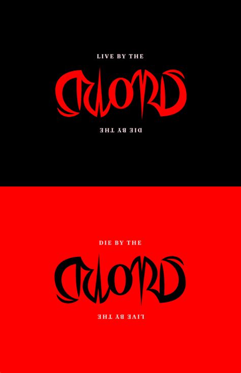 all caps yeah - Live By The Sword / Die By The Sword. I’ve been...