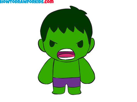 How to Draw Hulk - Easy Drawing Tutorial For Kids