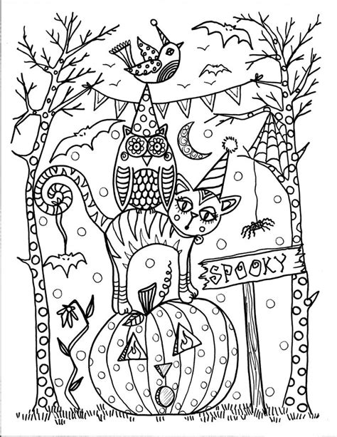 Halloween Themed Free Printable Full Size Halloween Coloring Pages