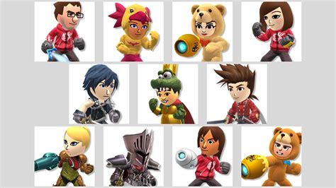 New Mii Fighter Costume DLC Available Next Year in Super Smash Bros ...