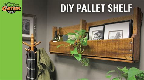 How-to Make a DIY Pallet Shelf - YouTube