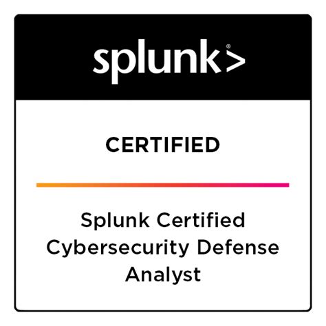 Splunk Certified Cybersecurity Defense Analyst - Credly