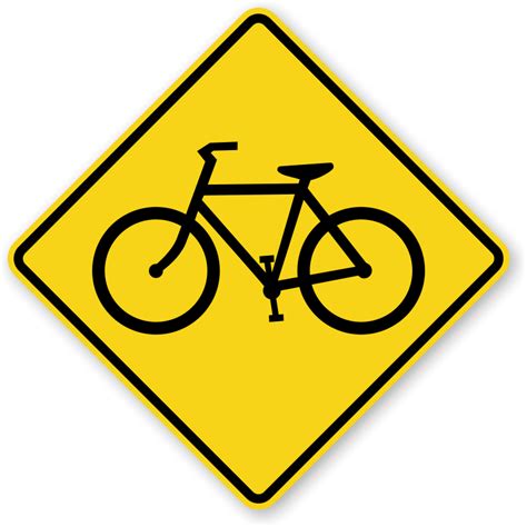 Bicycle Crossing Signs | Fluorescent Diamond Grade