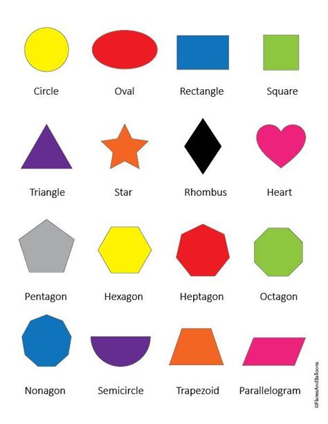 Colorful Shapes Printable