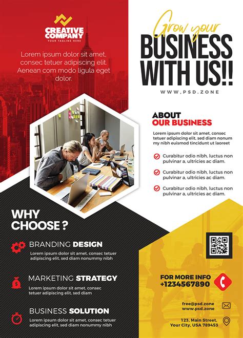 Business Advertisement Flyer Design PSD - PSD Zone