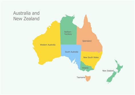 New Zealand Map And Australia - Time Change Fall 2024