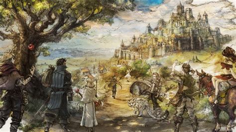 Octopath Traveler Cast HD Wallpaper - Epic RPG Adventure Background