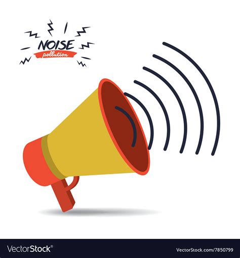 Noise pollution design Royalty Free Vector Image