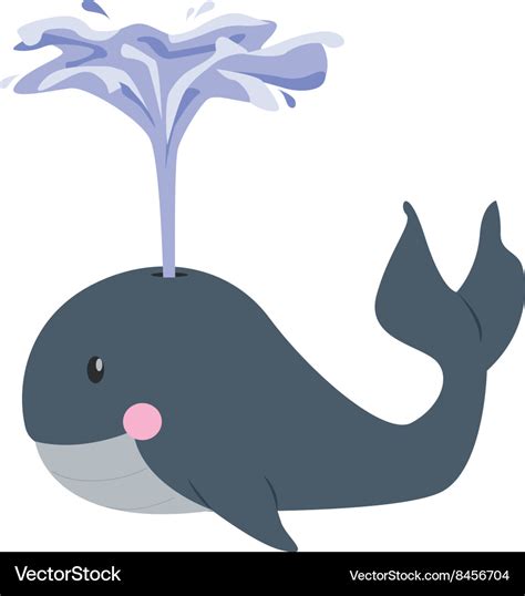 Whale spout Royalty Free Vector Image - VectorStock