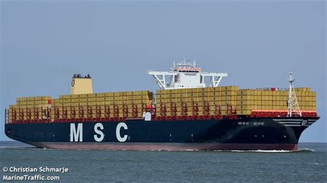 Vessel details for: MSC ZOE (Container Ship) - IMO 9703318, MMSI 352757000, Call Sign 3FQA ...