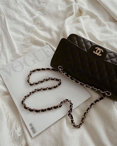 chanel aesthetic and black image