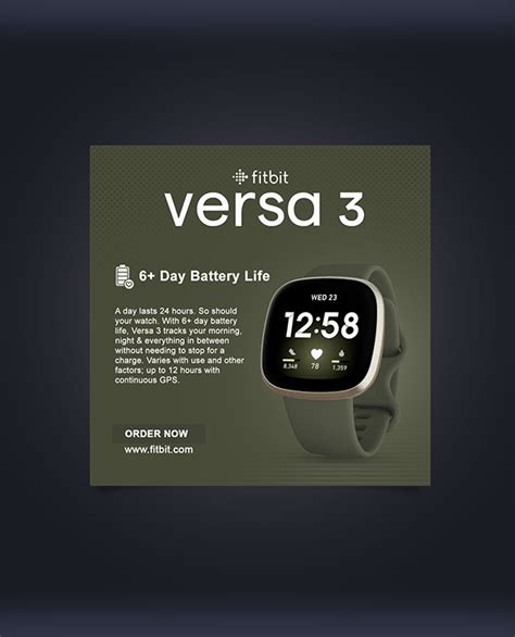 Fitbit Versa 3 Product Listing on Behance