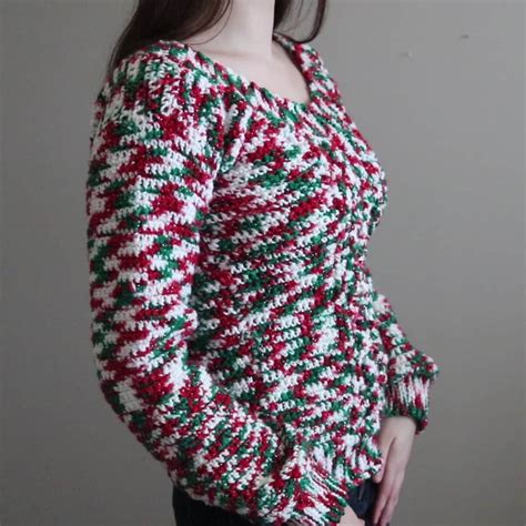 Crochet Ugly Christmas Sweater Pattern Easy and Cozy Winter - Etsy