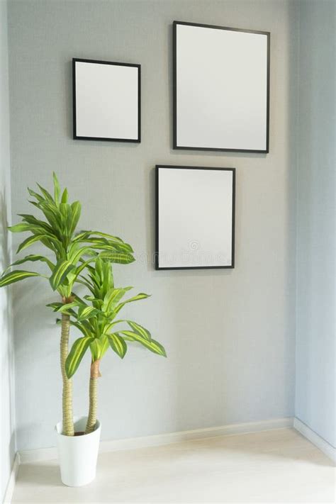 Minimalist Interior Design of a Living Room with Indoor Plant Stock ...