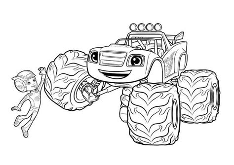 Printable Blaze and the Monster Machines Coloring Pages - Free Coloring ...