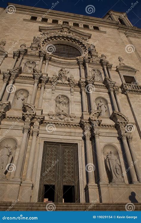 Girona Cathedral stock photo. Image of girona, church - 19029154