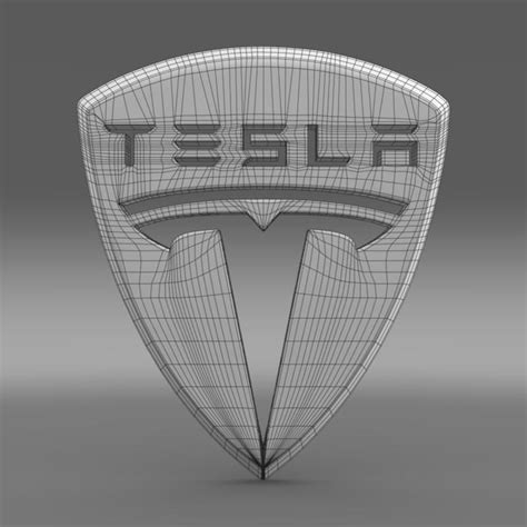 Tesla Logo 3D Model MAX OBJ 3DS FBX C4D LWO LW LWS | CGTrader.com