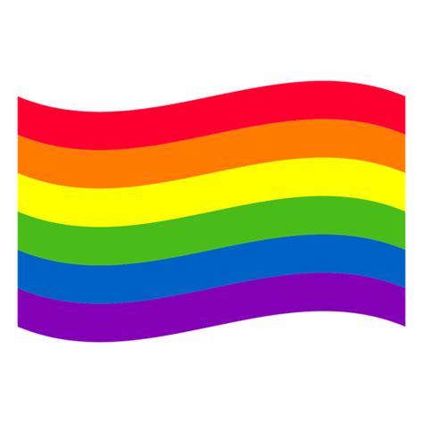 Waving Rainbow Flag Element PNG & SVG Design For T-Shirts