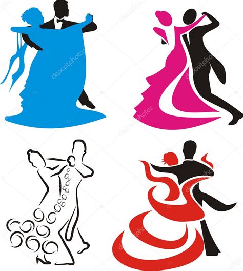 Ballroom dancing - silhouette — Stock Vector © ciuciumama #5647164