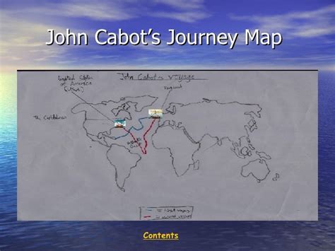 John Cabot Explorer Route Map